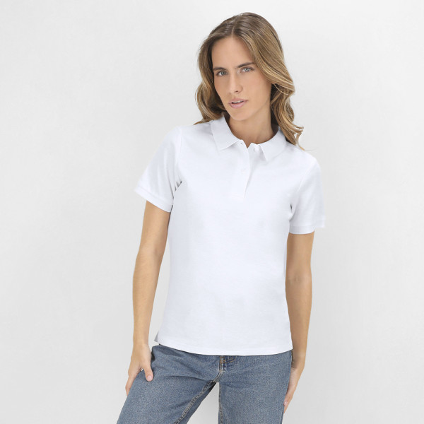 Dames Wit Polo Shirt Koupan